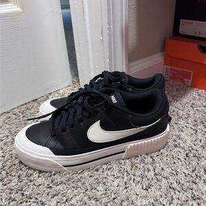 Nike Black and White Athletic Shoes
